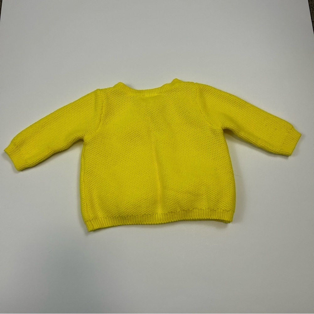 Jacadi Baby Yellow Knit Cardigan – Size 3M - Picture 4 of 4